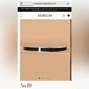 Aureum collective silver belt